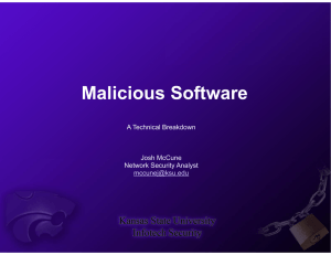 Malicious Software A Technical B Breakdown