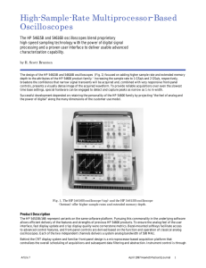 High-Sample-Rate Multiprocessor-Based Oscilloscopes