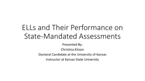 ELLs and Their Performance on State-Mandated Assessments
