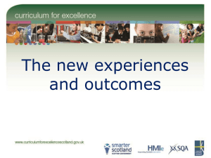 The new experiences and outcomes