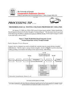PROCESSING TIP . . . Cooperative Extension Service The University of Georgia