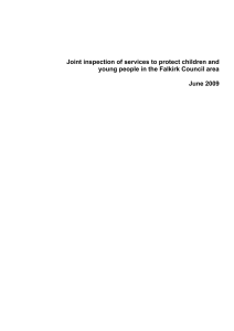 Joint inspection of services to protect children and  June 2009