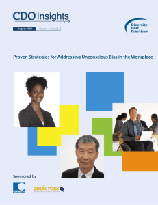 Proven Strategies for Addressing Unconscious Bias in the Workplace Sponsored by