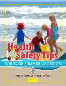 &amp; Safety Tips Health FOR YOUR SUMMER VACATION