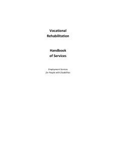 Vocational Rehabilitation Handbook