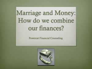 Marriage and Money: How do we combine our finances? Powercat Financial Counseling