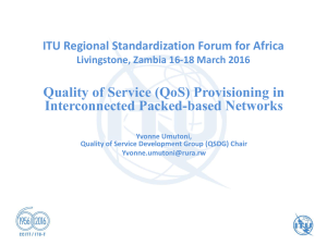 Quality of Service (QoS) Provisioning in Interconnected Packed-based Networks