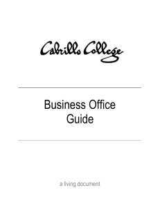 Business Office Guide a living document