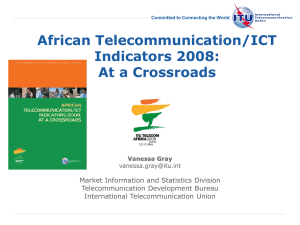 African Telecommunication/ICT Indicators 2008: At a Crossroads