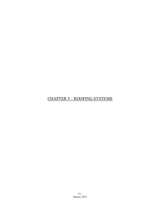 CHAPTER 5 – ROOFING SYSTEMS 5-1 January 2013