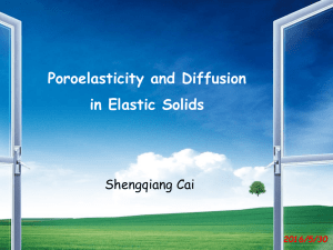 Poroelasticity and Diffusion in Elastic Solids Shengqiang Cai 2016/5/30
