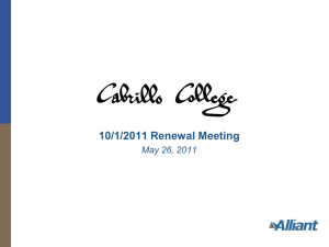 10/1/2011 Renewal Meeting May 26, 2011