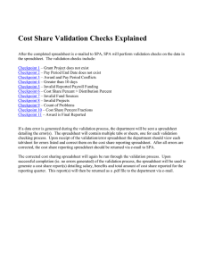 Cost Share Validation Checks Explained