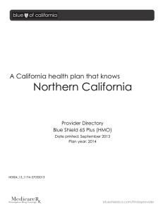 Northern California A California health plan that knows Provider Directory