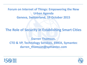 The Role of Security in Establishing Smart Cities