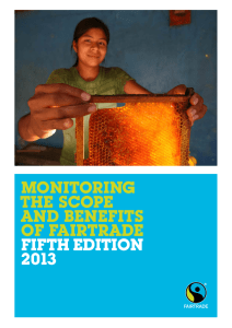MONITORING THE SCOPE AND BENEFITS OF FAIRTRADE