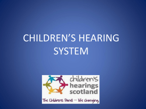 CHILDREN’S HEARING SYSTEM