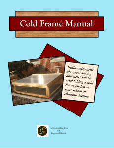Cold Frame Manual
