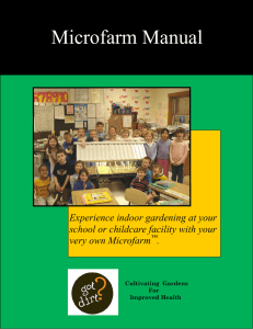 Microfarm Manual  Experience indoor gardening at your