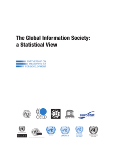 The Global Information Society: a Statistical View PARTNERSHIP ON MEASURING ICT