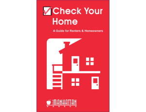 Check Your Home A Guide for Renters &amp; Homeowners