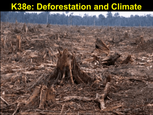 K38e: Deforestation and Climate