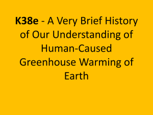 K38e of Our Understanding of Human-Caused Greenhouse Warming of