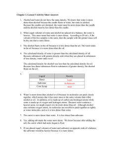 Chapter 3, Lesson 5 Activity Sheet Answers