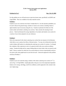 22.106  Neutron Interactions and Applications (Spring 2005) Problem Set No. 2