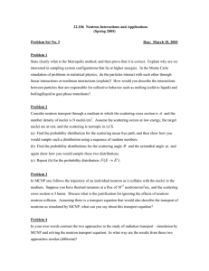 22.106  Neutron Interactions and Applications (Spring 2005) Problem Set No. 3