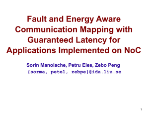 Fault and Energy Aware Communication Mapping with Guaranteed Latency for