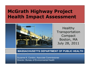 McGrath Highway Project Health Impact Assessment Healthy Transportation