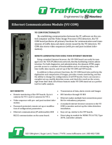 Ethernet Communications Module (VU COM)