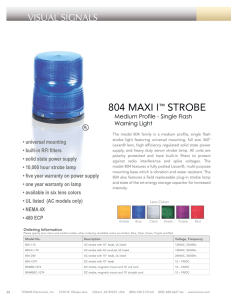 804 MAXI I STROBE VISUAL SIGNALS ™