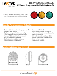 LED 5” Traffic Signal Module PV Series Programmable Visibility Retrofit