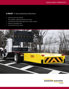 U-MAD | ROAD SAFETY PRODUCTS TRUCK MOUNTED ATTENUATOR