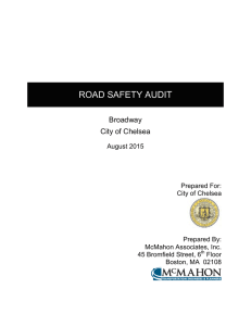 ROAD SAFETY AUDIT  Broadway City of Chelsea