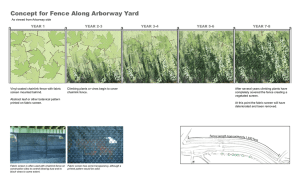 Concept for Fence Along Arborway Yard YEAR 1 YEAR 2-3 YEAR 3-4