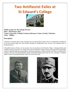 Two Antifascist Exiles at St Edward's College