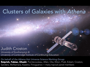 Clusters of Galaxies with Athena Judith Croston