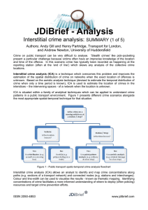 JDiBrief - Analysis Interstitial crime analysis:  SUMMARY (1 of 5)