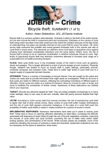 – Crime JDiBrief Bicycle theft: