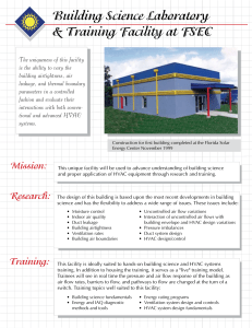 Building Science Laboratory &amp; Training Facility at FSEC