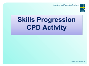 Skills Progression CPD Activity