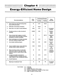 Chapter Energy-Efficient Home Design 4