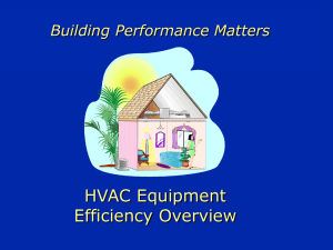 HVAC Equipment Efficiency Overview Building Performance Matters
