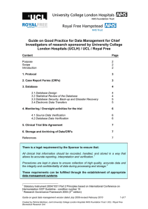 Guide on Good Practice for Data Management for Chief