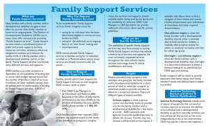 Family Support Ser vices What are Who Can Request Family Support Services?