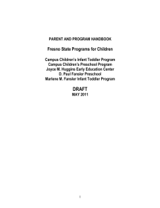 Fresno State Programs for Children