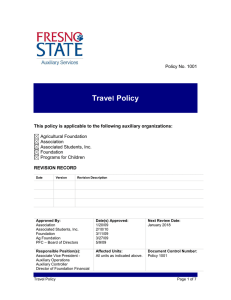 Trave Policy l